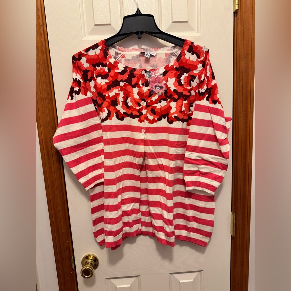 Isaac Mizrahi cardigan sweater 2x BRAND NEW!